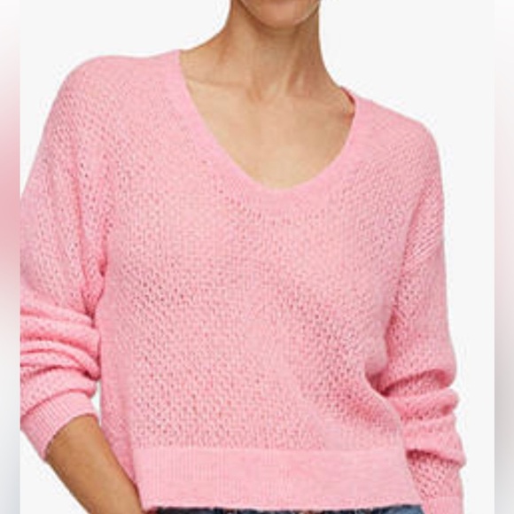 Mango Womens Sweater Light Pink Size S - Picture 2 of 8